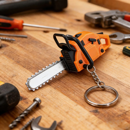 🔥2-in-1 Mini Chainsaw Keychain: On-the-Go Chainsaw Keychain Tool + Tool Enthusiast Collectible