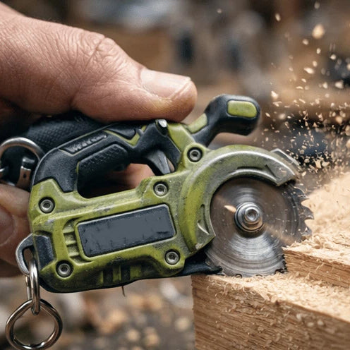 ⚙️2-in-1 Mini Saw Keychain: Real Micro Cutting Tool + Tool Enthusiast Collectible