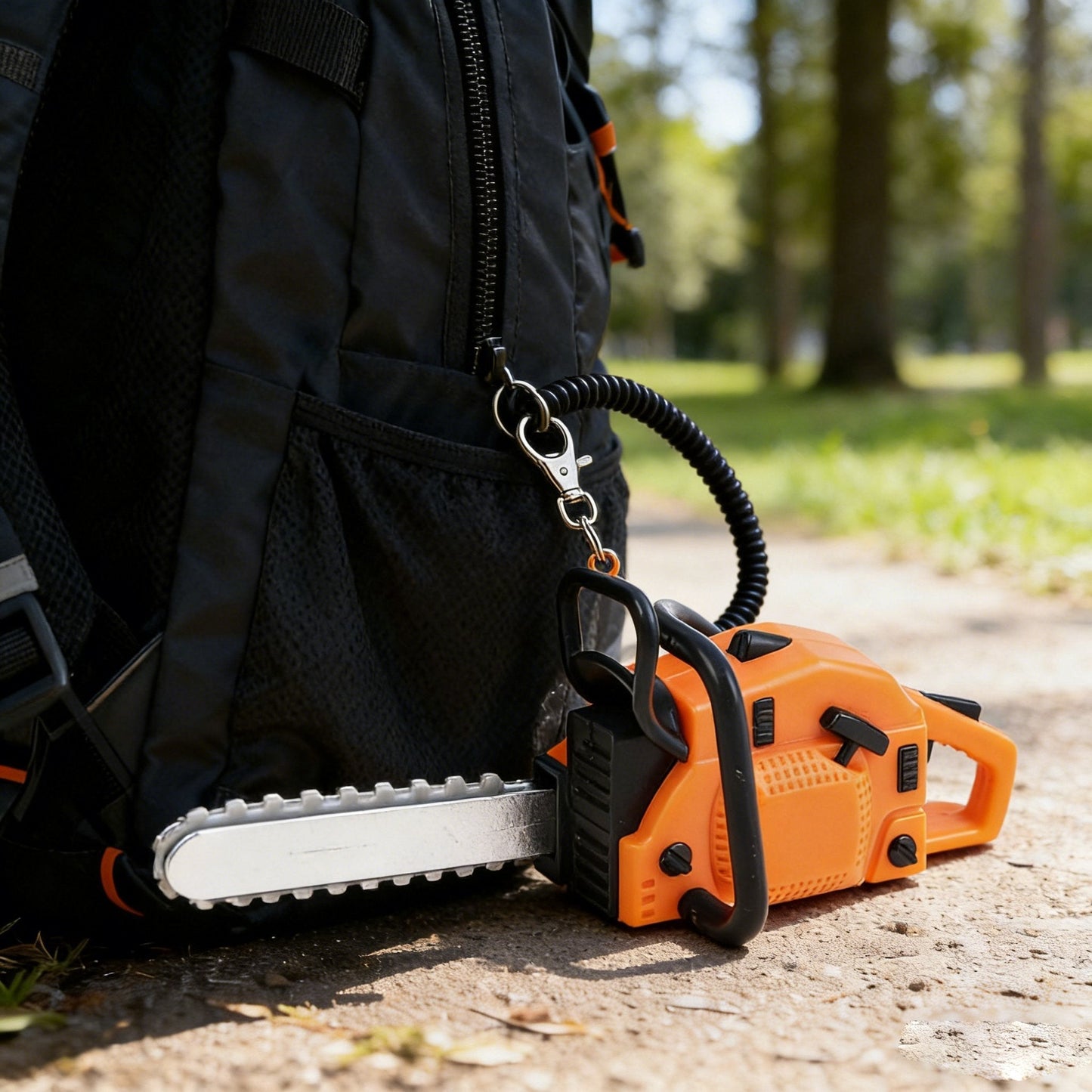 🔥2-in-1 Mini Chainsaw Keychain: On-the-Go Chainsaw Keychain Tool + Tool Enthusiast Collectible