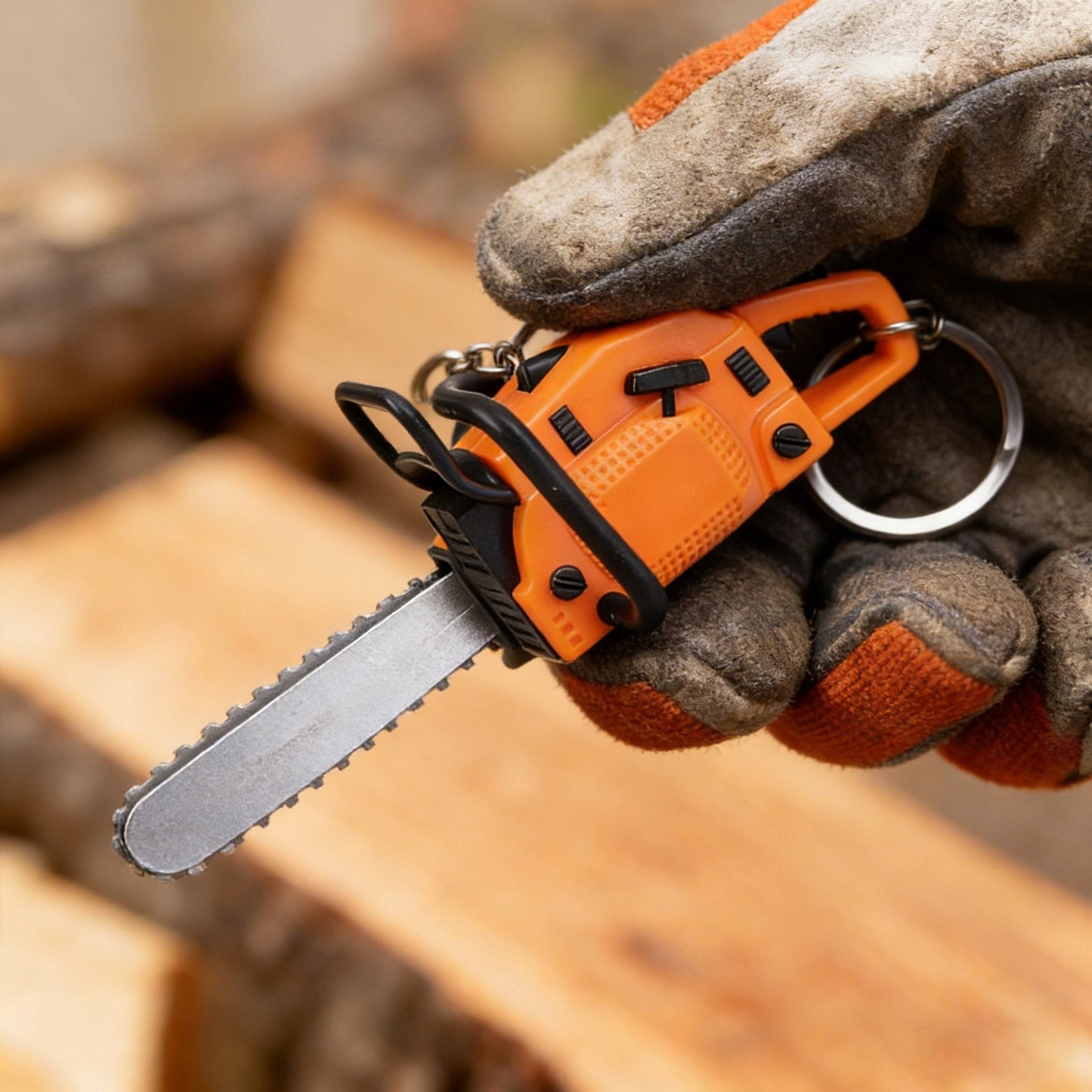 🔥2-in-1 Mini Chainsaw Keychain: On-the-Go Chainsaw Keychain Tool + Tool Enthusiast Collectible