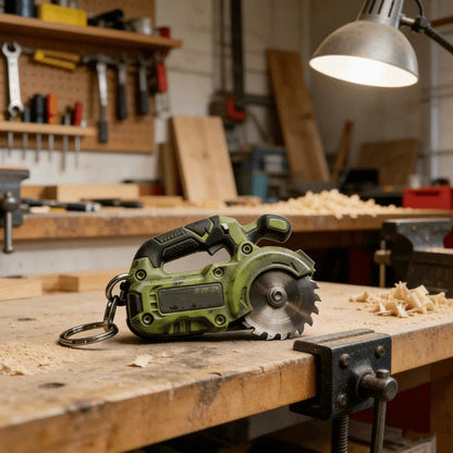 ⚙️2-in-1 Mini Saw Keychain: Real Micro Cutting Tool + Tool Enthusiast Collectible